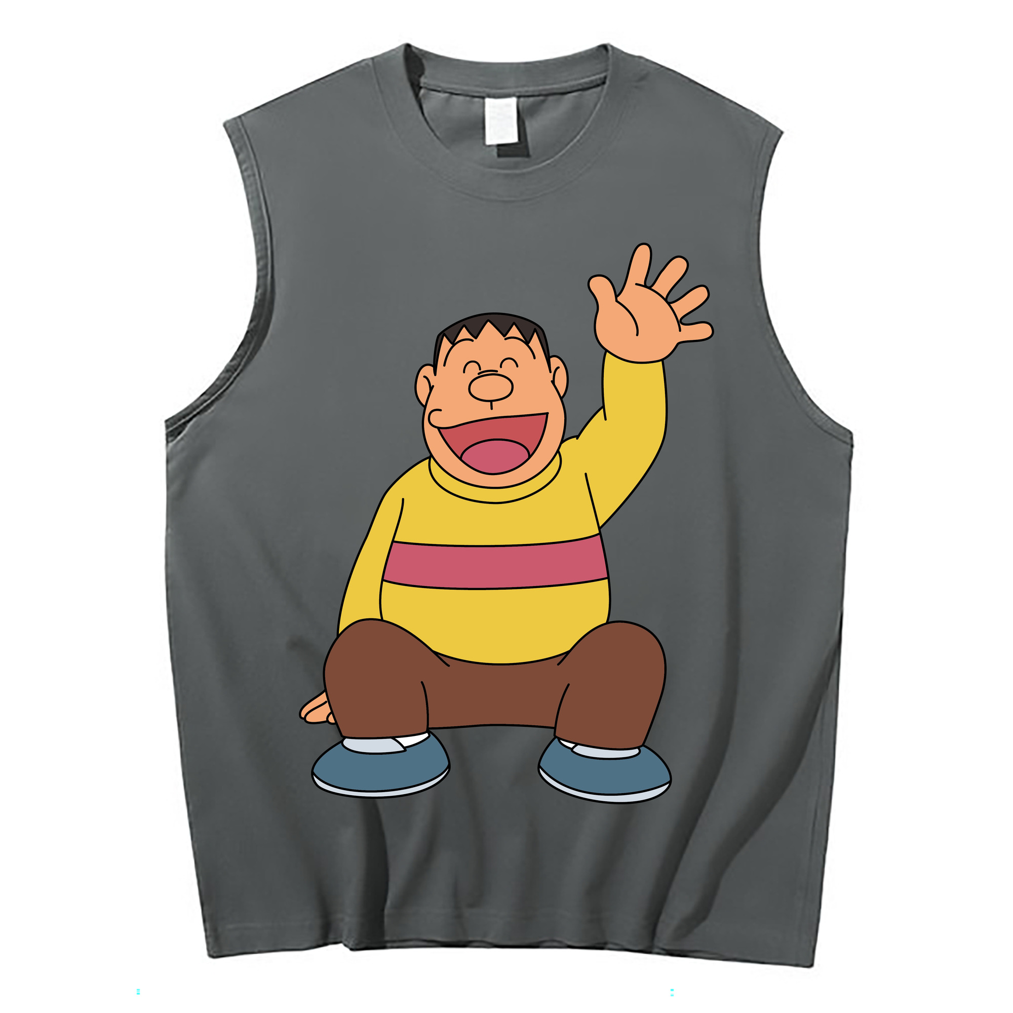 （画像用） ドラえもん 剛田武 Doraemon Gouta Takeshi コットン100％タンクトップ（フロントプリント）